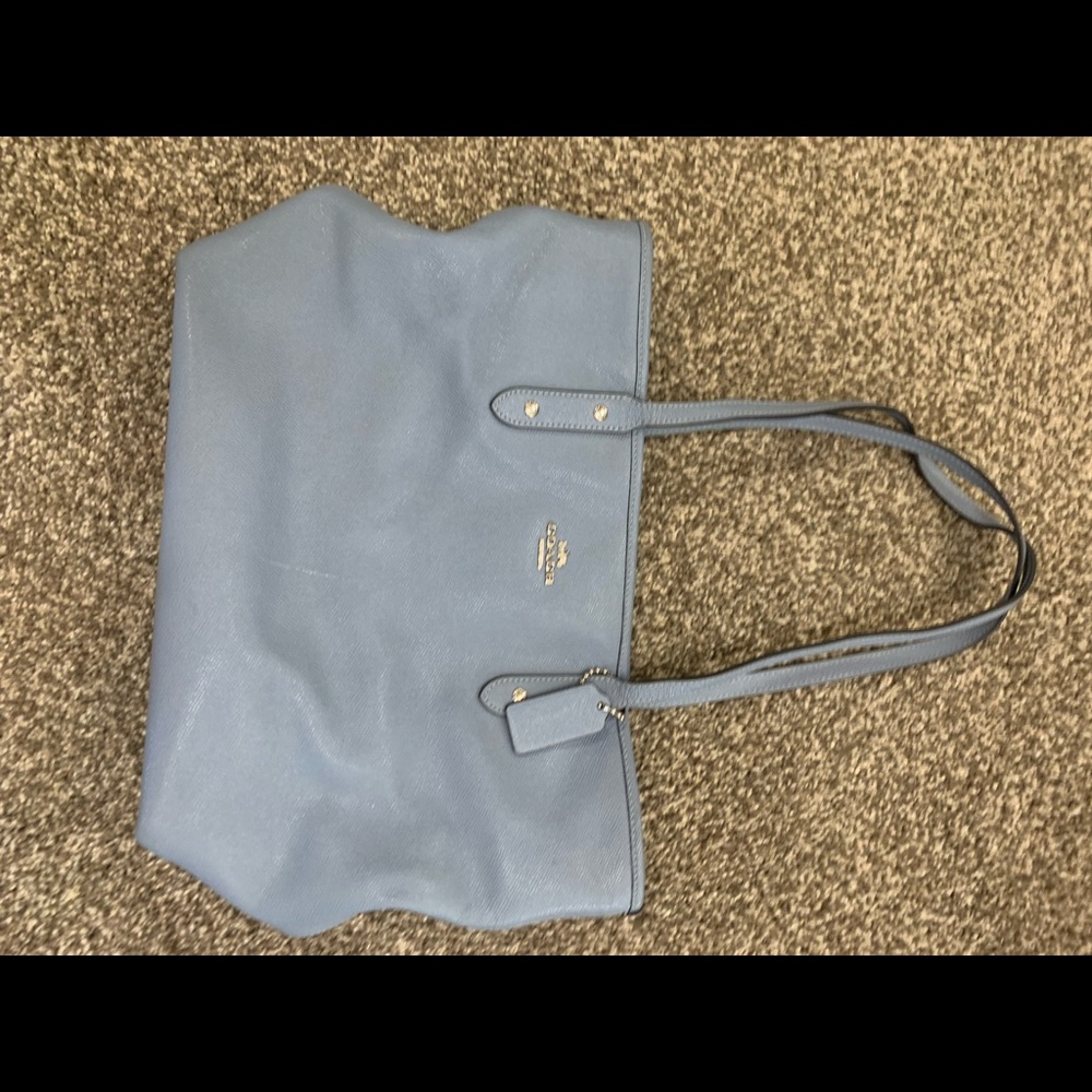 Blue Coach tote